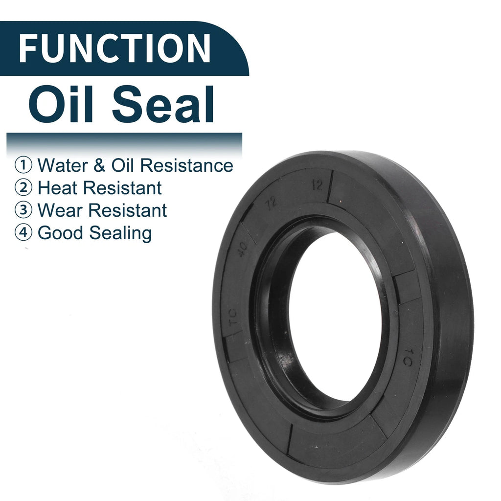 Set of 5 Oil Seal Rotary Shaft Seal NBR Rubber 40x72x12mm