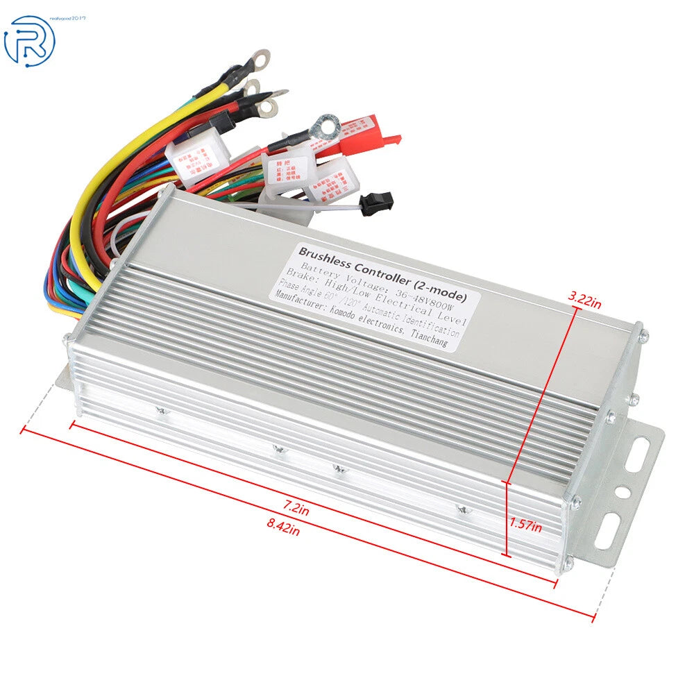 Brushless DC Motor Speed Controller for Electric Bicycle E-Bike (36-48V)