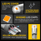 2X Amber LED Front Side Marker Light Bulbs for AUXITO 168 194 2825 T10