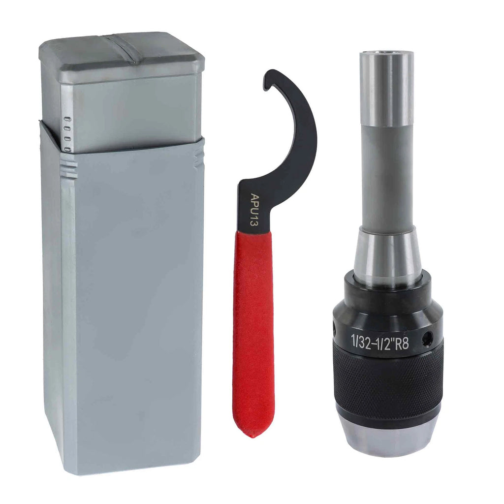1/32" - 1/2" Keyless Drill Chuck for R8 Shank (13mm)