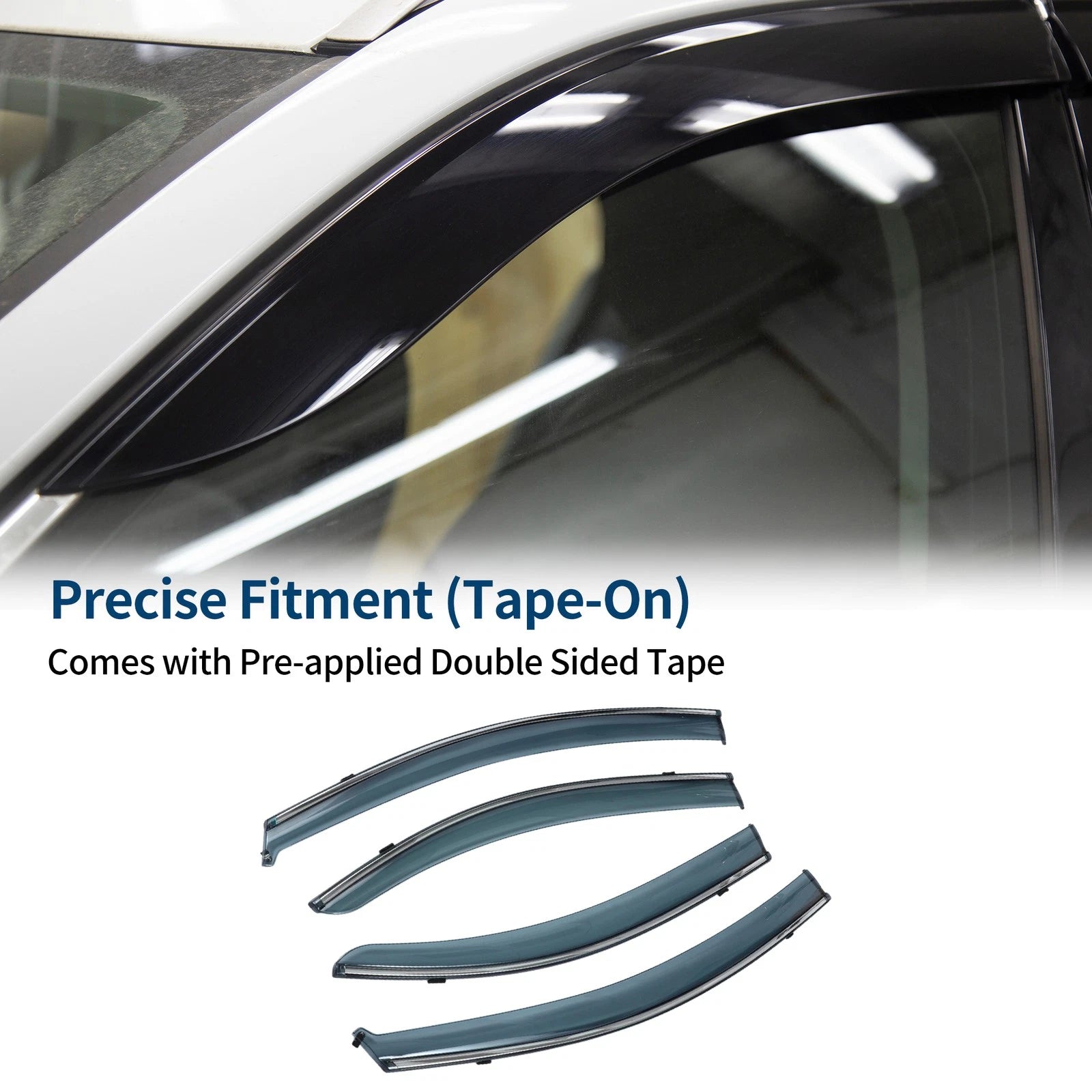 Car Window Deflectors for Chevrolet Aveo Sedan (2007–2010) - Side Vent Visors