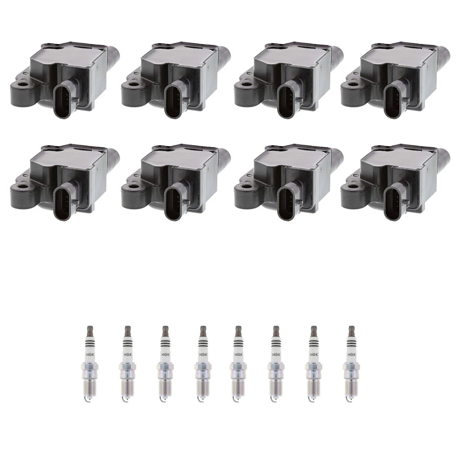 Set of 8 Ignition Coils & NGK Iridium Spark Plugs for Camaro Tahoe Yukon (V8)