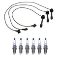 Denso Wire Set & 6 U-Groove Spark Plugs Kit for Lexus 3.0L V6