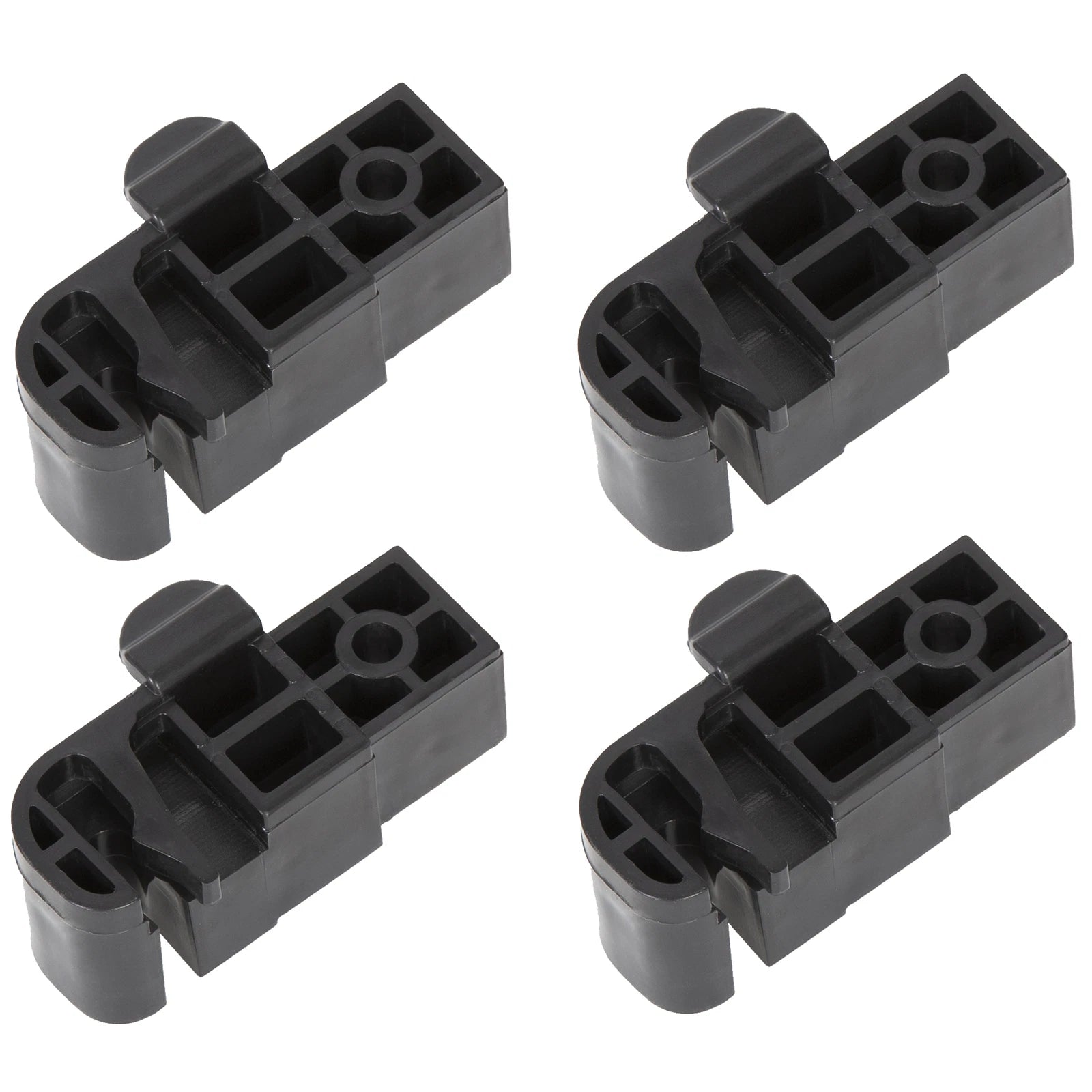 Set of 4 Bimini Top Latch Black Plastic Connector Bracket #002957