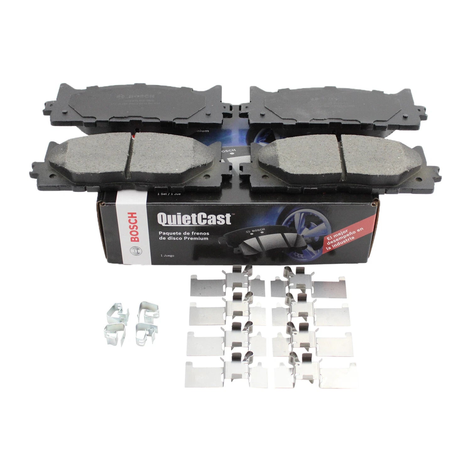 Set of 4 Bosch QuietCast Ceramic Brake Pads for ES300h ES350 Avalon Camry (2013–2021)