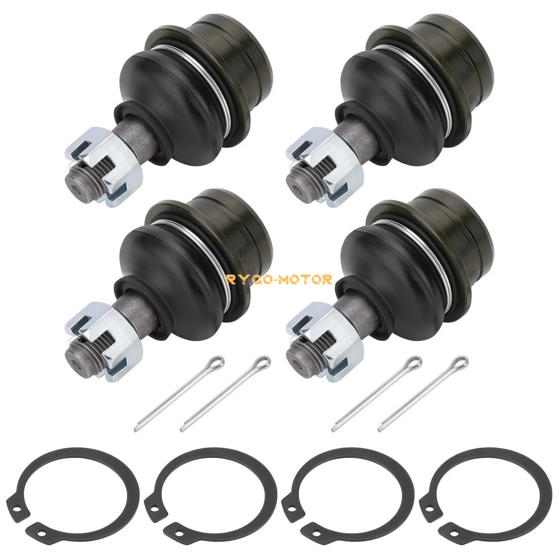 Set of 4 Upper Ball Joints for Suzuki Quadsport 400 LT-Z400 (2003–2009, 2012–2014)