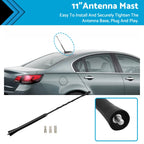 11" Car Radio Antenna for Universal (9-11-16 Inch) AM FM 3 Screws