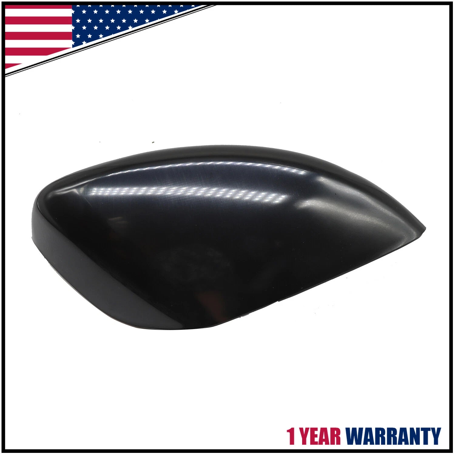 Side Mirror Cover Cap for Nissan Altima (2013–2018) Passenger RH Black