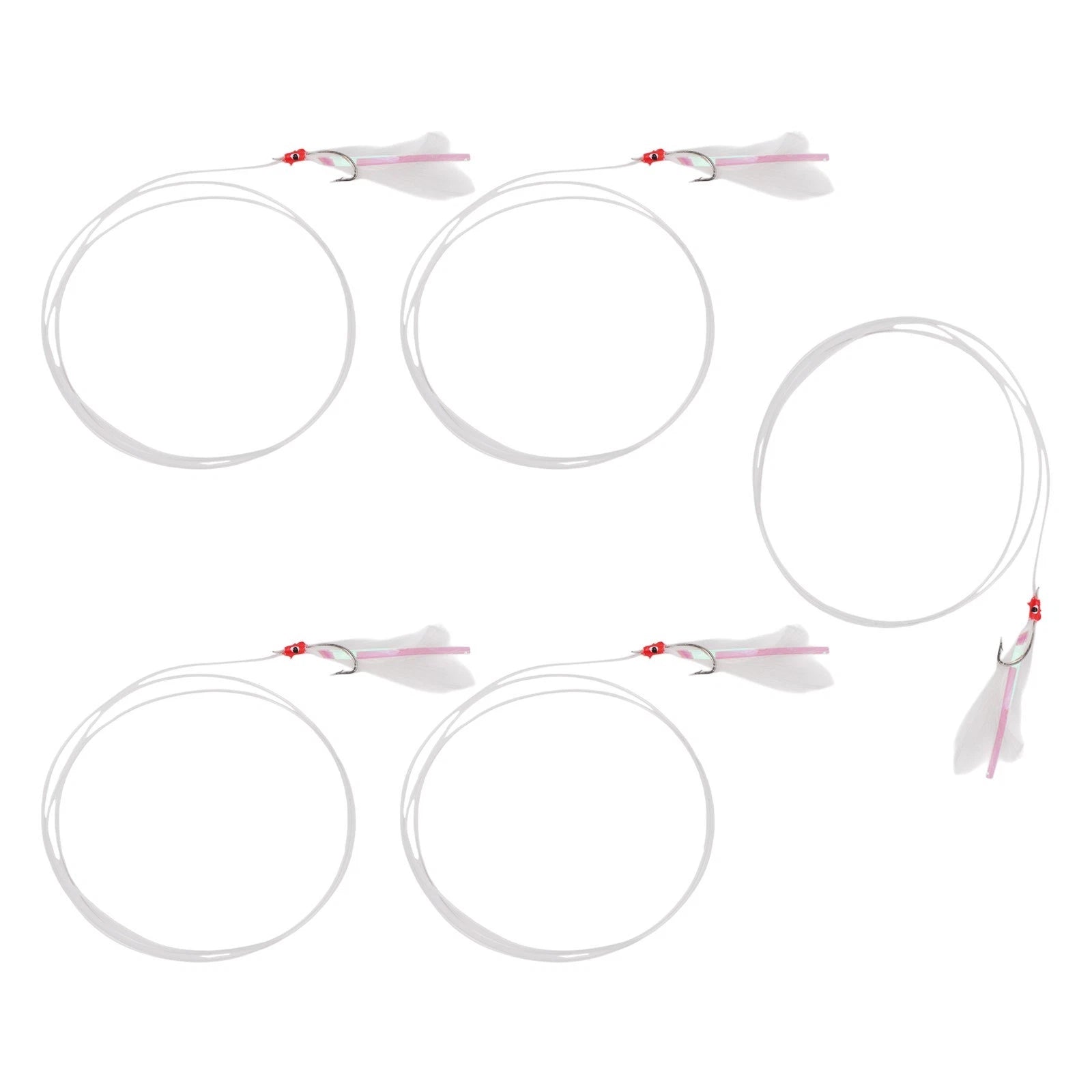 Set of 5 Hooks for Deep Sea Fishing Rigs (Various Fish)