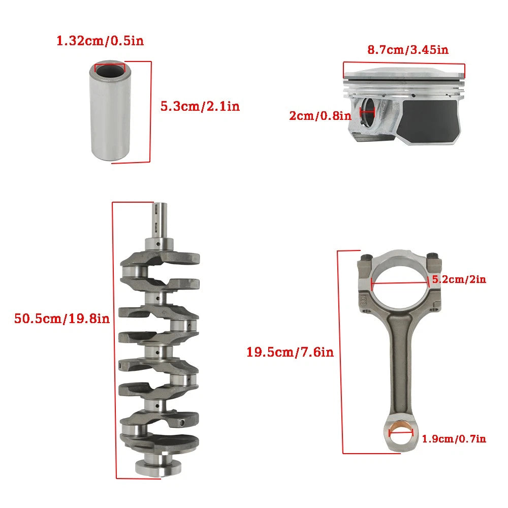 Rebuild Overhaul Kit for Chevy GMC 2.4L (YYYY–YYYY)