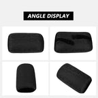 2X Black Fabric Headrest Pillow for Bucket Racing Seat