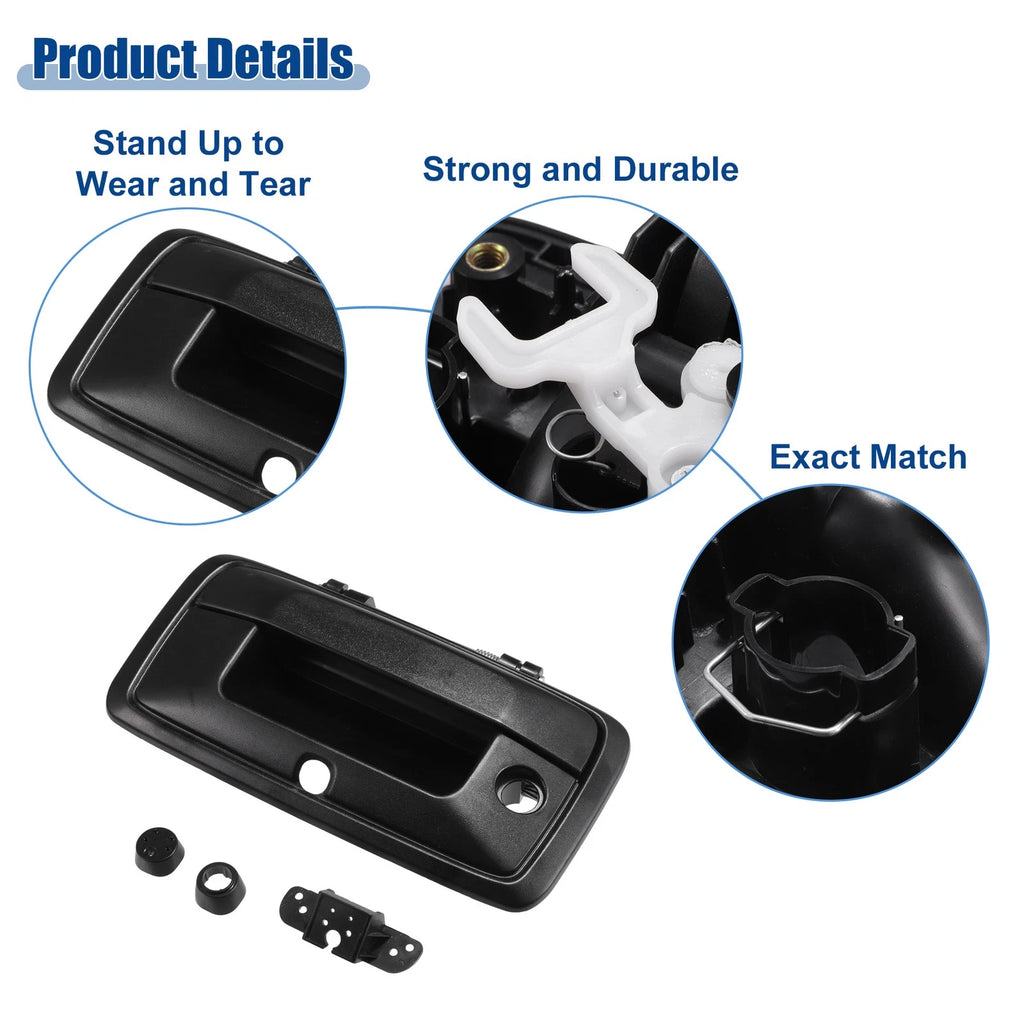 Tailgate Handle Liftgate Latch for Chevrolet Silverado GMC Sierra (2016–2019)