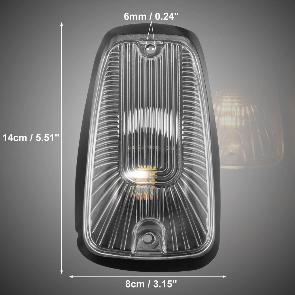 5pcs Clear Yellow Cab Marker Light Cover for Chevrolet K2500 (1998–2000)