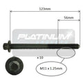 Engine Cylinder Head Bolt Set for Nissan Tiida C11 4cyl 1.8L MR18 2006~2013