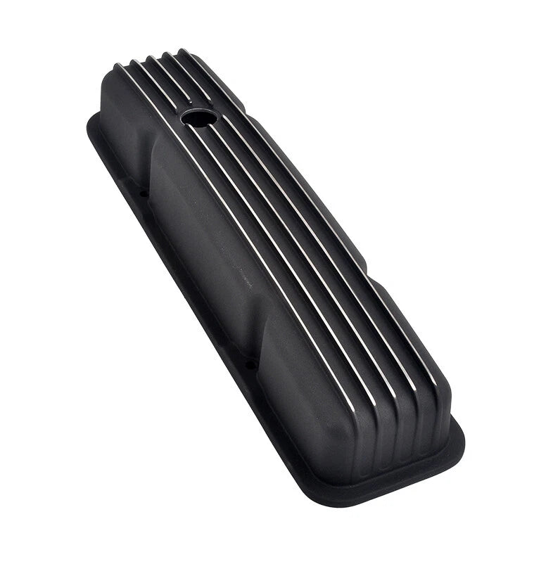Aluminum Finned Short Valve Covers for SBC 327 350 400 (1958–1986)