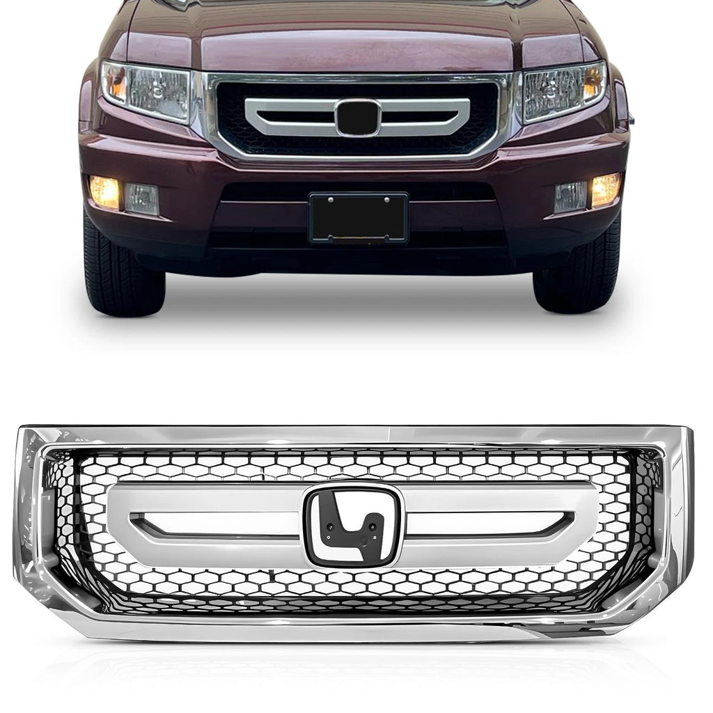 Front Bumper Grille for Honda Ridgeline (2009–2011)