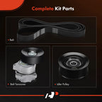 3X Serpentine Belt Drive Component Kit for Nissan Pathfinder (2005-2012)