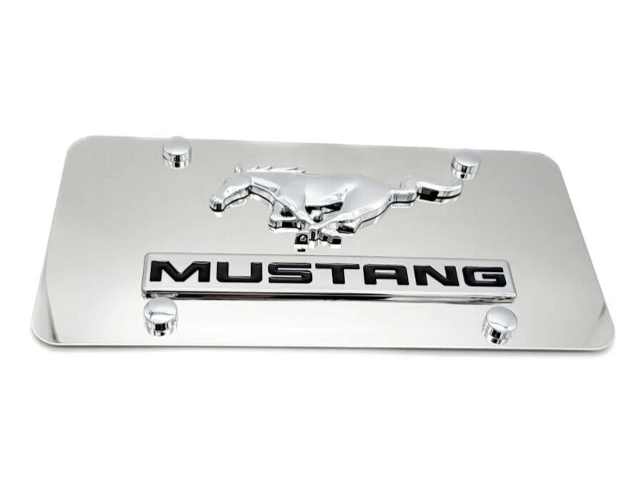 License Plate Frame Premium Running Pony for Ford Mustang (2015–2024)