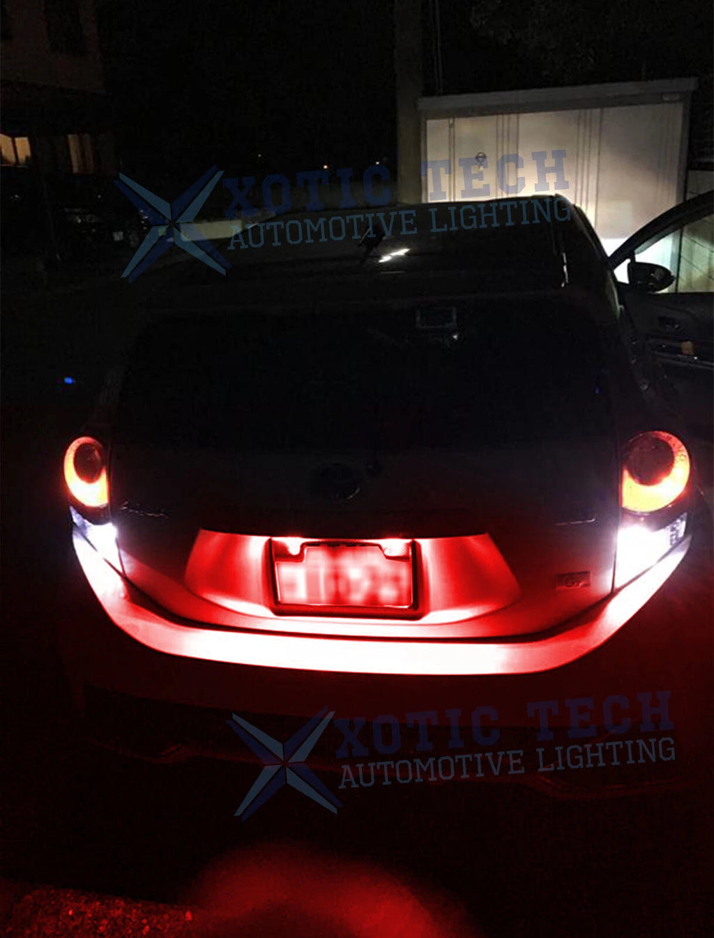 Bright Red LED License Plate Light Bulbs for Toyota (2014-2016)
