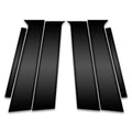 6pc Carbon Fiber Pillar Post Covers for 2016-2022 Chevrolet Trax
