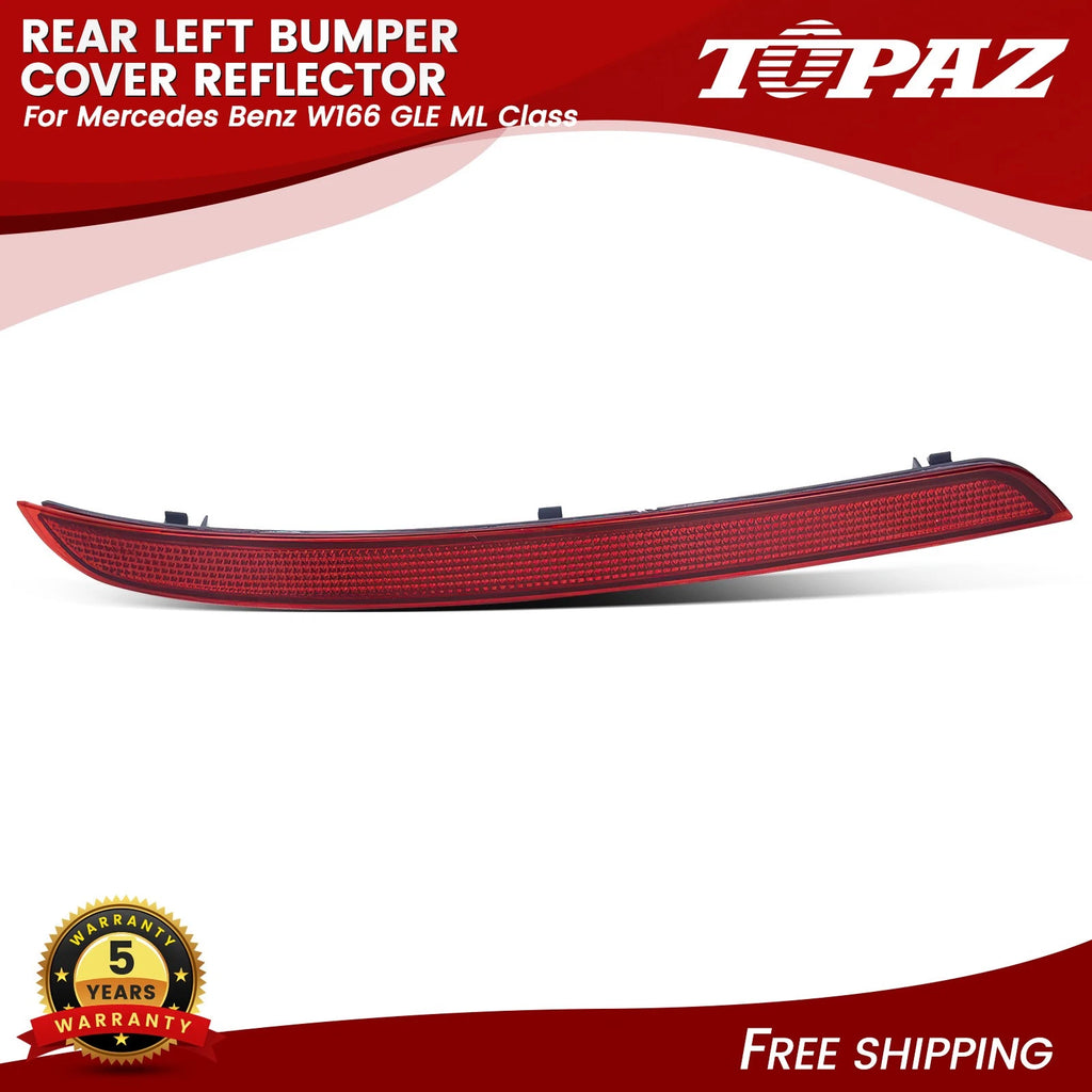 Rear Left Bumper Cover Reflector for Mercedes Benz GLE ML Class (2016–2019)
