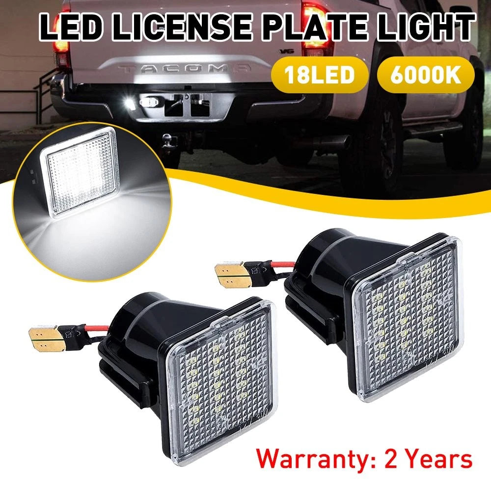 6000K Hi-Power LED Rear License Plate Light for Toyota Tacoma (2016–2021)