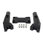 Black 6'' Pullback Handlebar Risers Clamp for Harley 1'' Handlebar