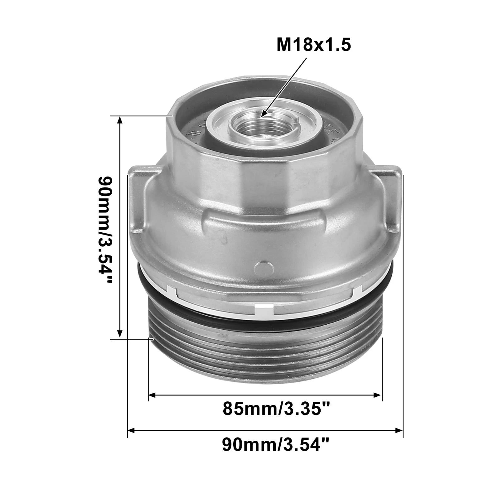Oil Filter Housing Cap for Toyota Camry, Lexus ES300h, IS250, GS300 (2012–2020) 15620-31060
