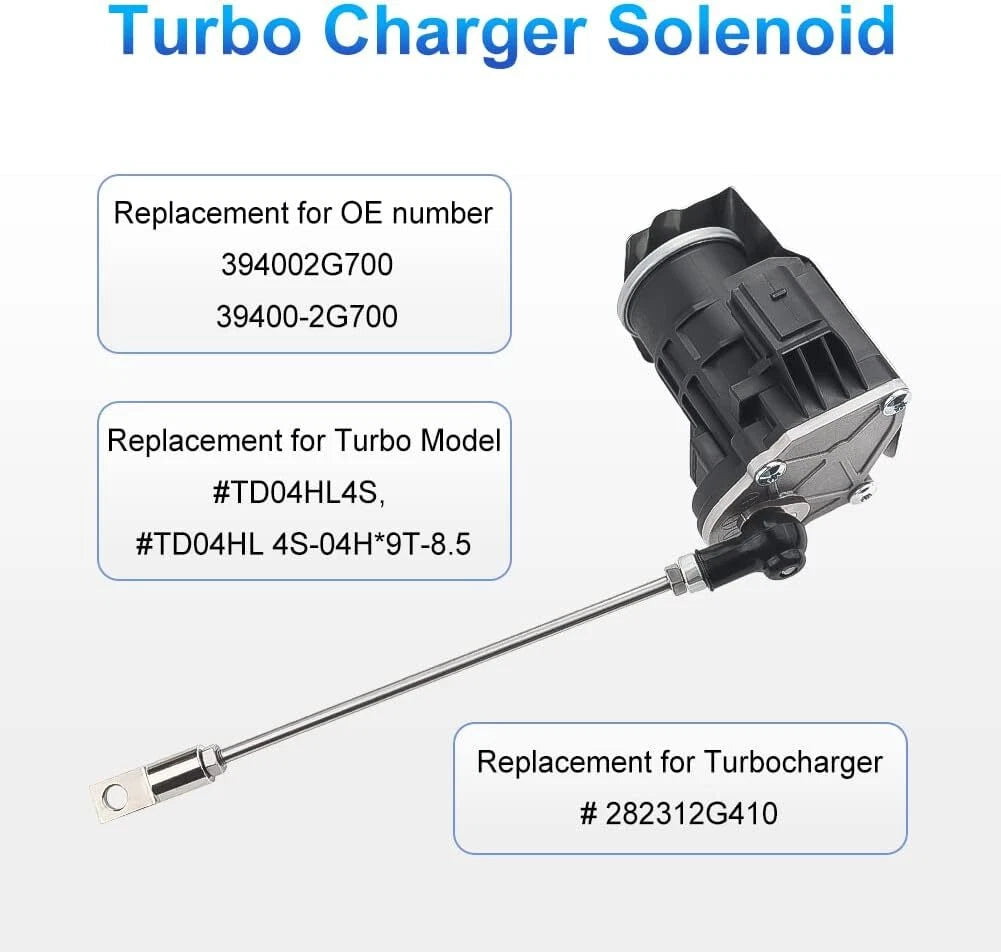 Turbo Actuator Solenoid Wastegate Valve for Hyundai Santa Fe (2013–2016) 394002G700