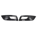 Set of 2 Fog Light Grille Covers for Audi A4 (2013–2016) - Glossy Black