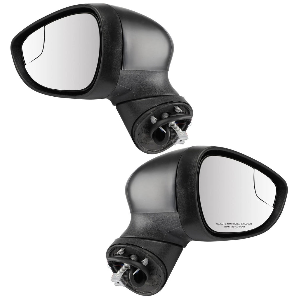 Set of 2 Door Mirrors for Ford Fiesta (2011–2016) Power