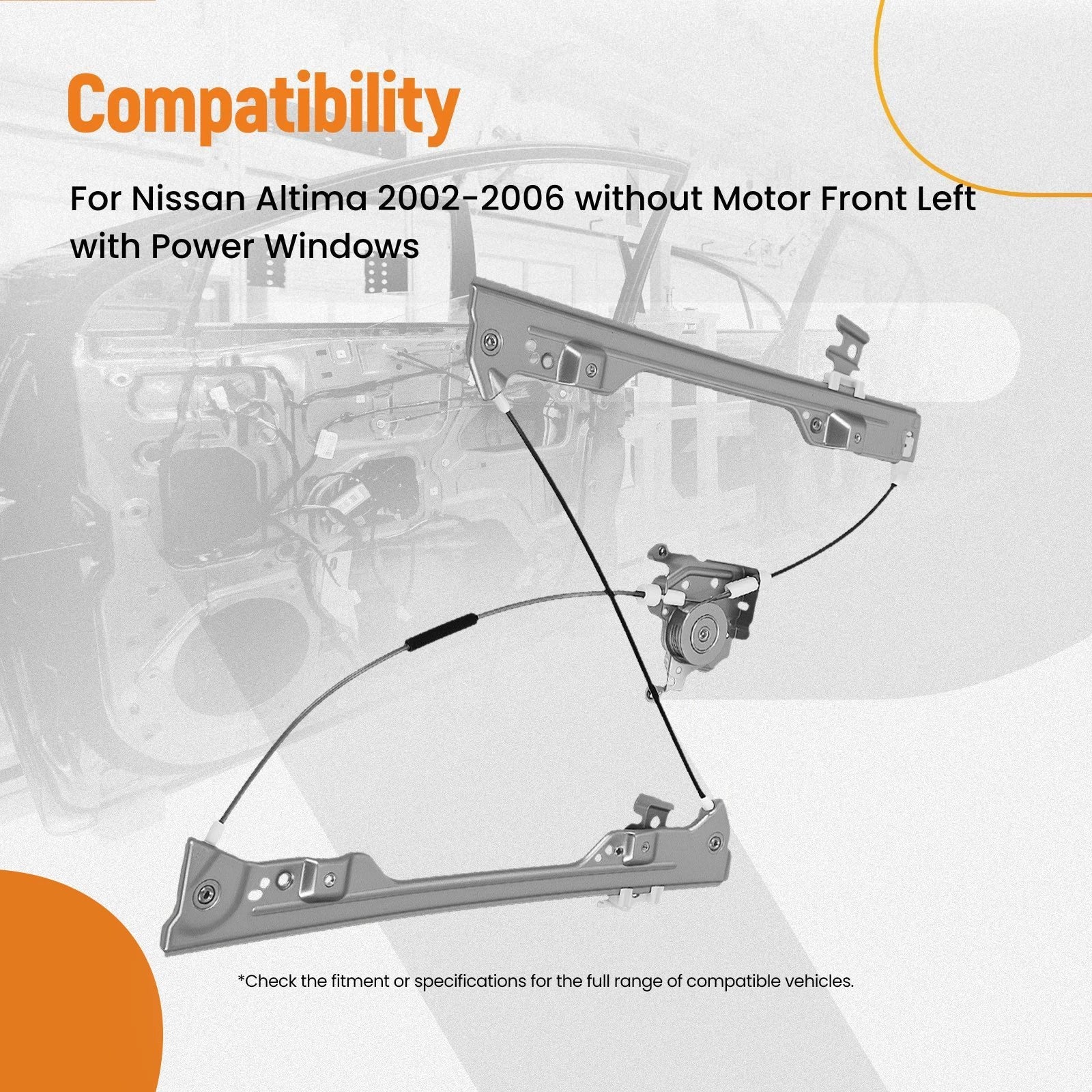 Power Window Regulator for Nissan Altima (2002-2006)