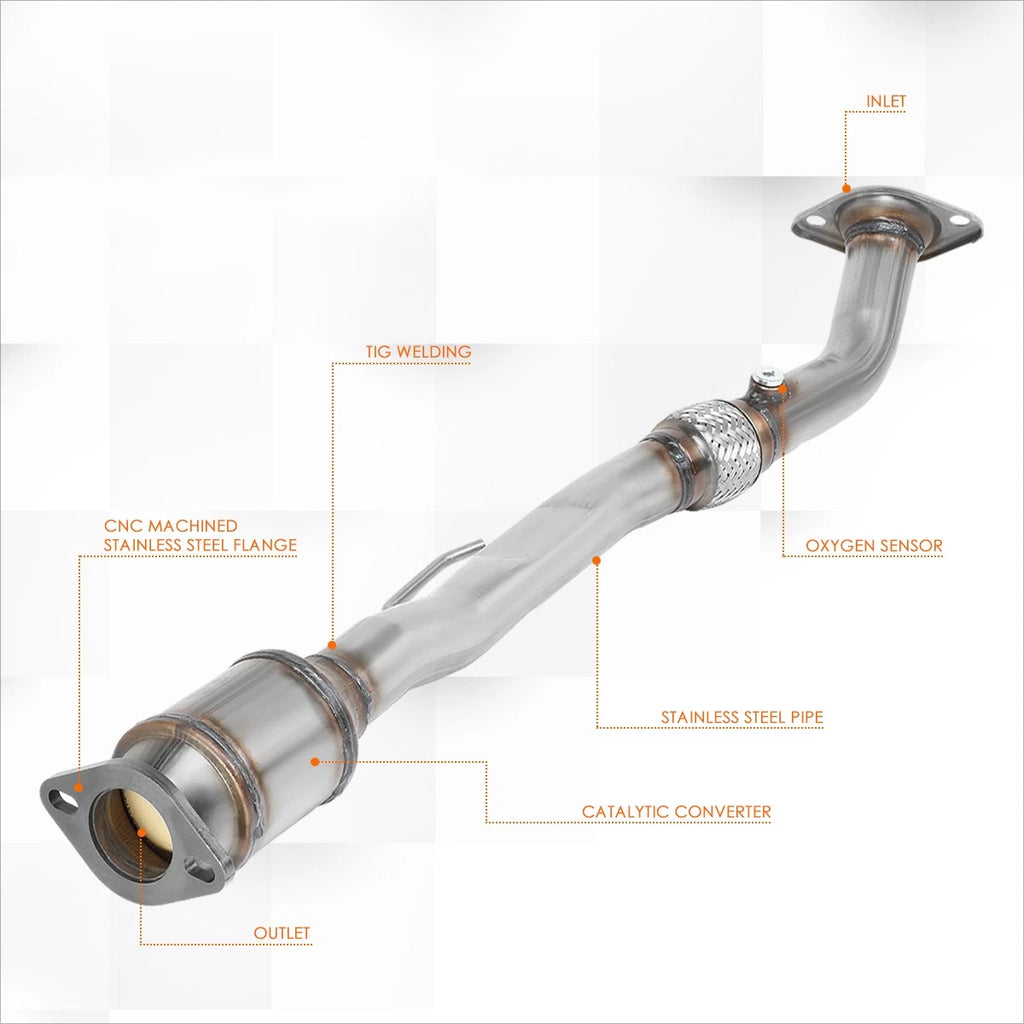 Direct Replace Catalytic Converter Exhaust Flex Pipe for Altima/Quest (2002–2006)
