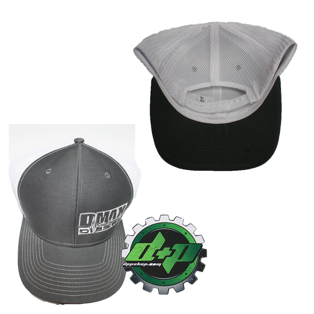 Duramax Diesel Trucker Hat Snapback Mesh Grey White