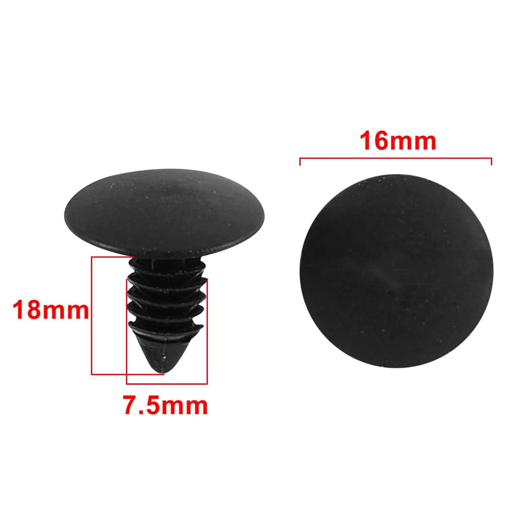 100 Pcs Plastic Rivets Retainers Door Clips for Toyota 