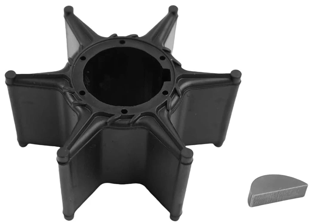 Water Pump Impeller with Key for Yamaha 2 Stroke 85-90 HP Outboard (1985–1990)