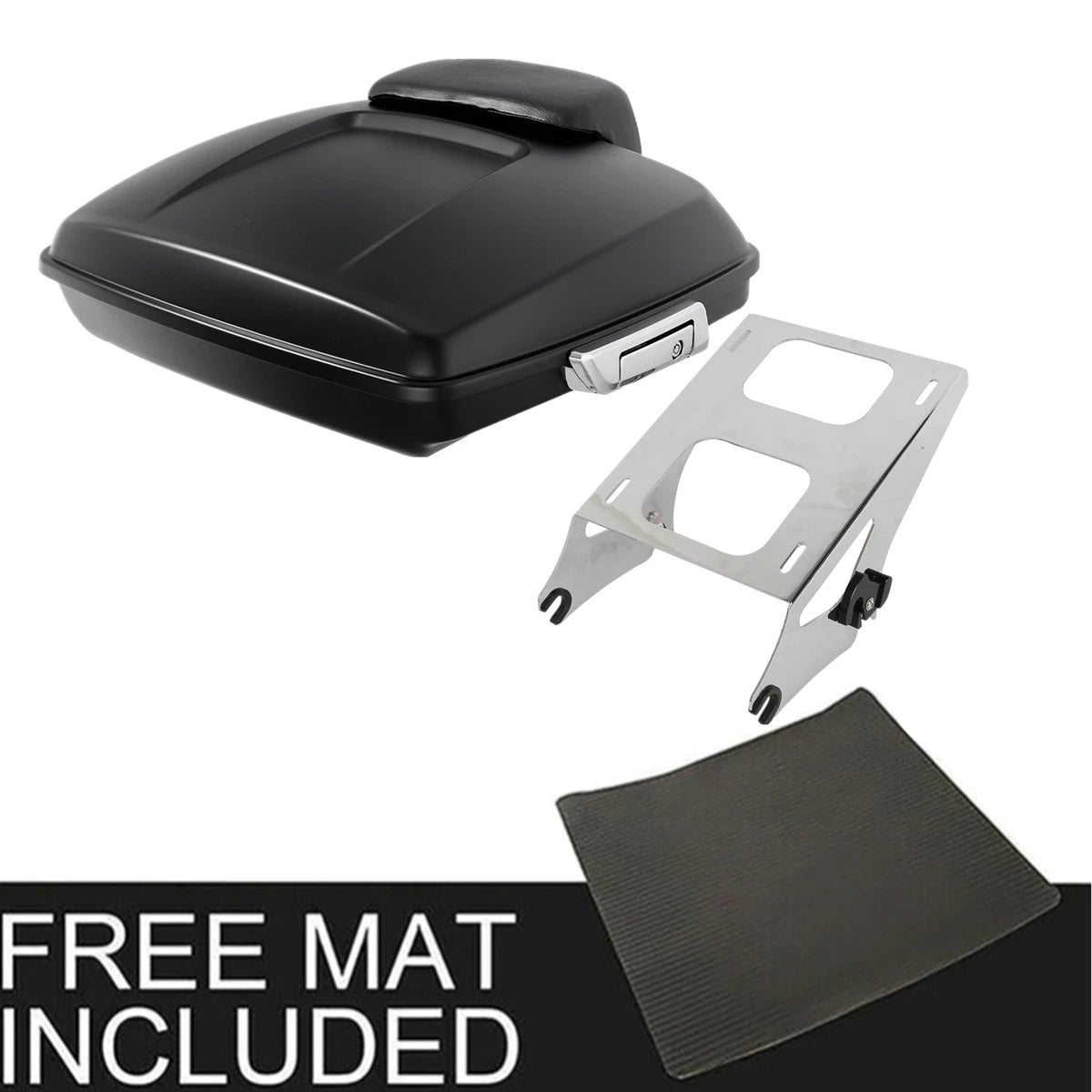 Matte Razor Trunk Pad Mount Rack for Harley Electra Glide (2014–2025)