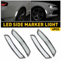 Set of 4 Clear LED Side Marker Lights for Chevrolet Camaro (2006–2012)