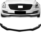3PC Front Bumper Lip for Cadillac ATS (2015–2017) Glossy Black