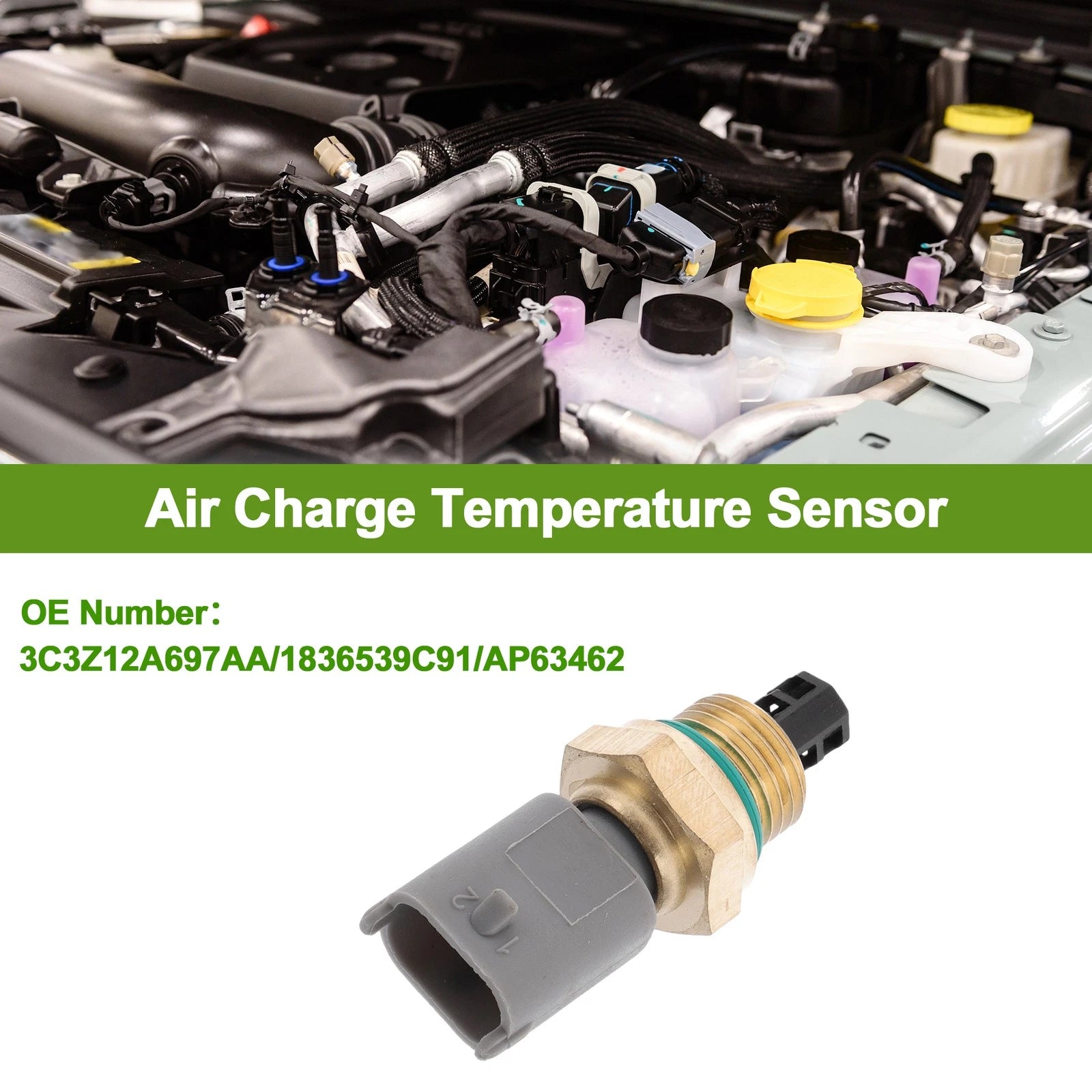 Air Charge Temperature Sensor No.3C3Z12A697AA for Ford Excursion (2003–2005)