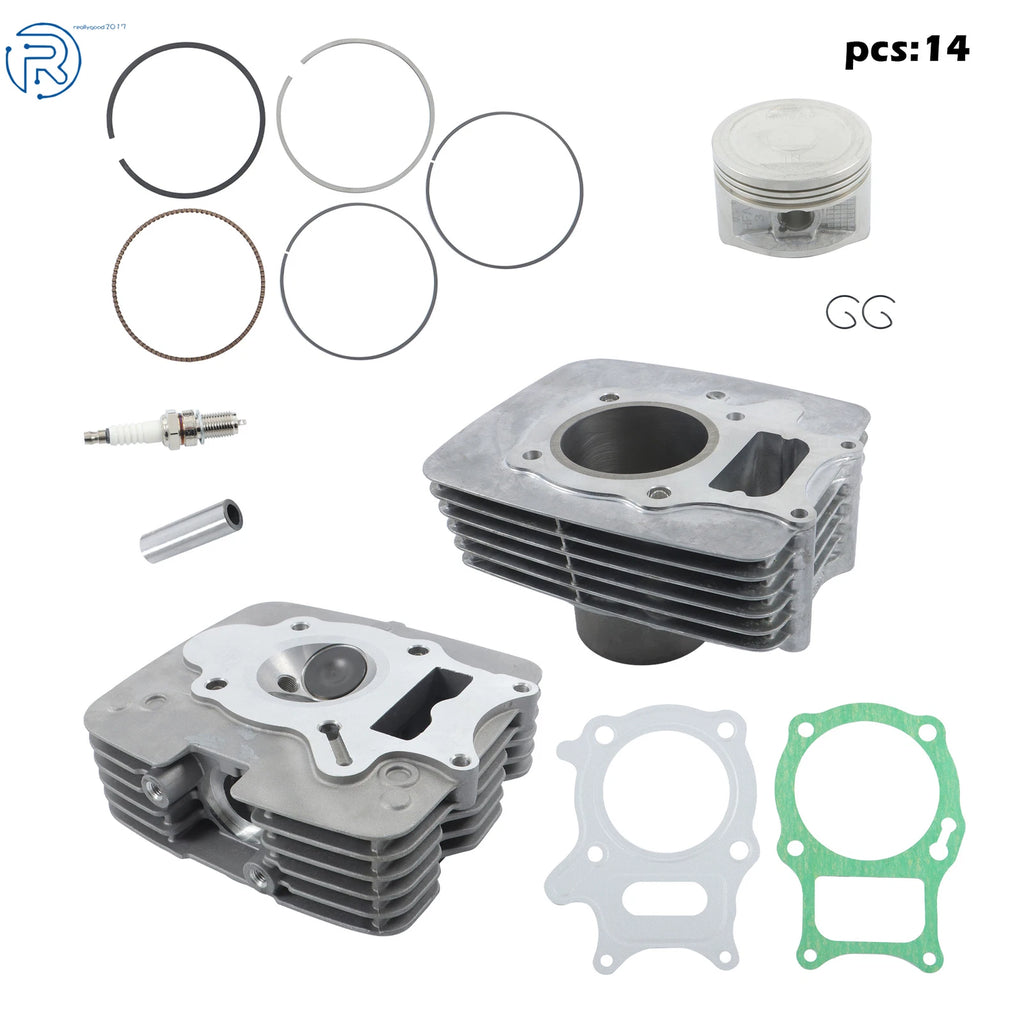 Engine Cylinder Piston Gasket Kit for Honda TRX250 Recon 250 (2002-2014)
