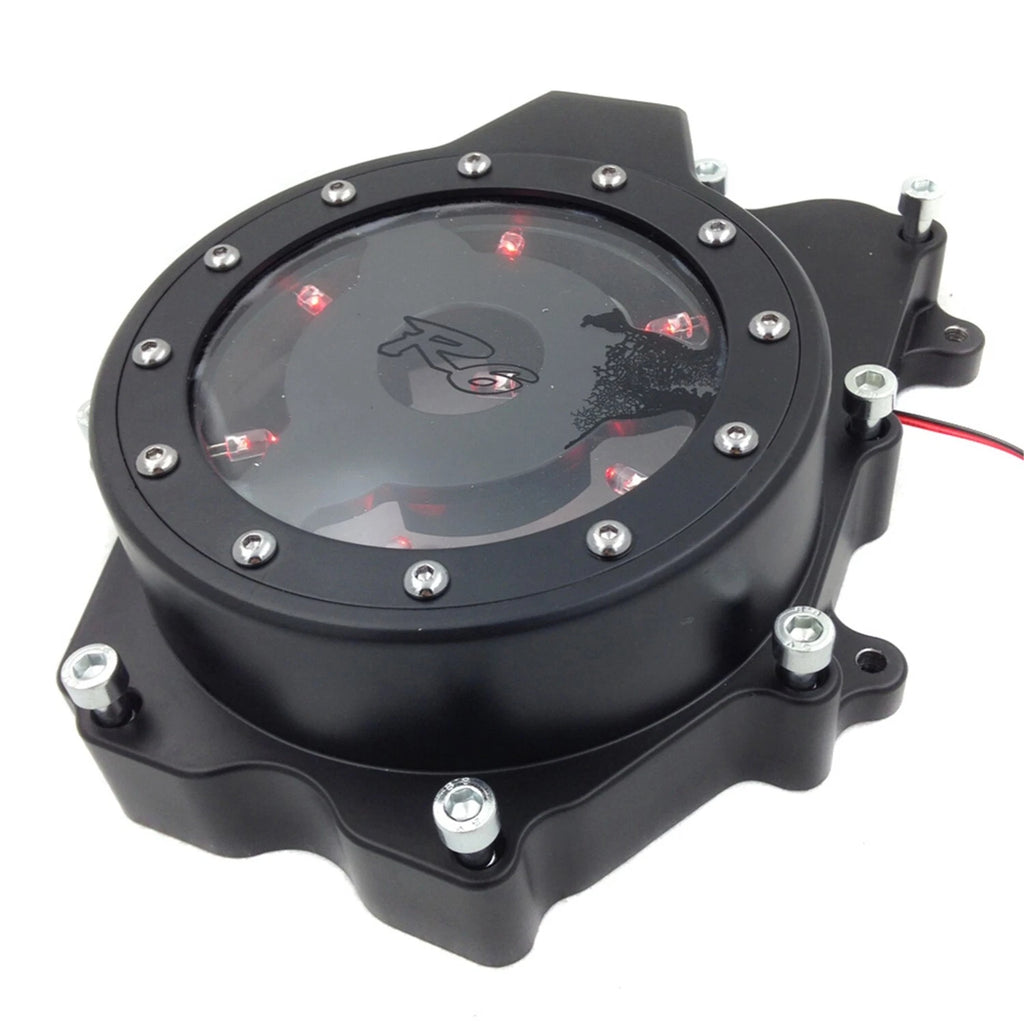 HTTMT Red LED Stator Engine Cover for Yamaha YZF-R6/YZF-R6S (2003–2006)
