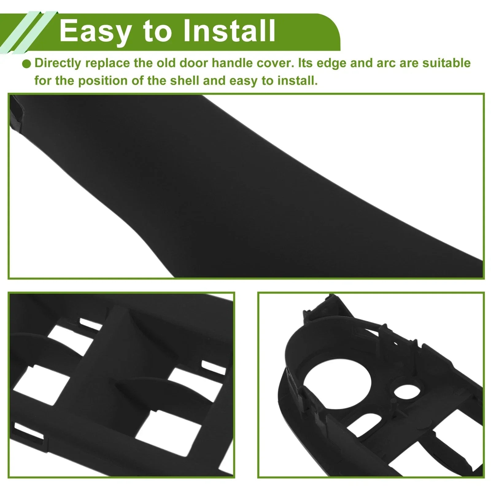 Door Panel Handle Pull Trim Cover for BMW X5 E70 (2007-2013) Black