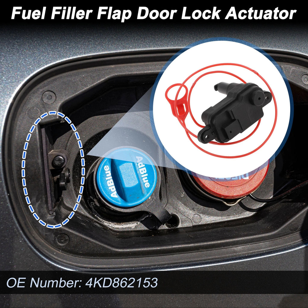 4KD862153 Fuel Filler Flap Door Latch Lock Actuator Motor for Audi A6 (2019–2023)