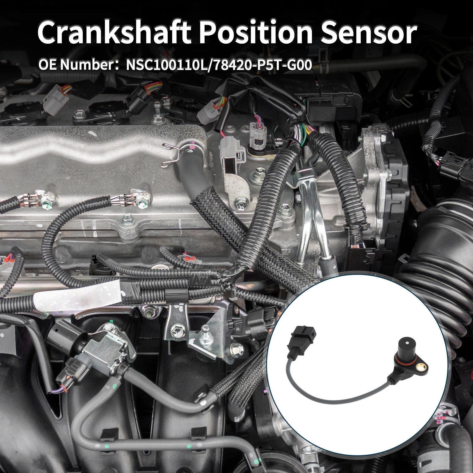 Crankshaft Position Sensor for Honda Accord 2.0 Turbo (1999–2002) No. 78420-P5T-G00