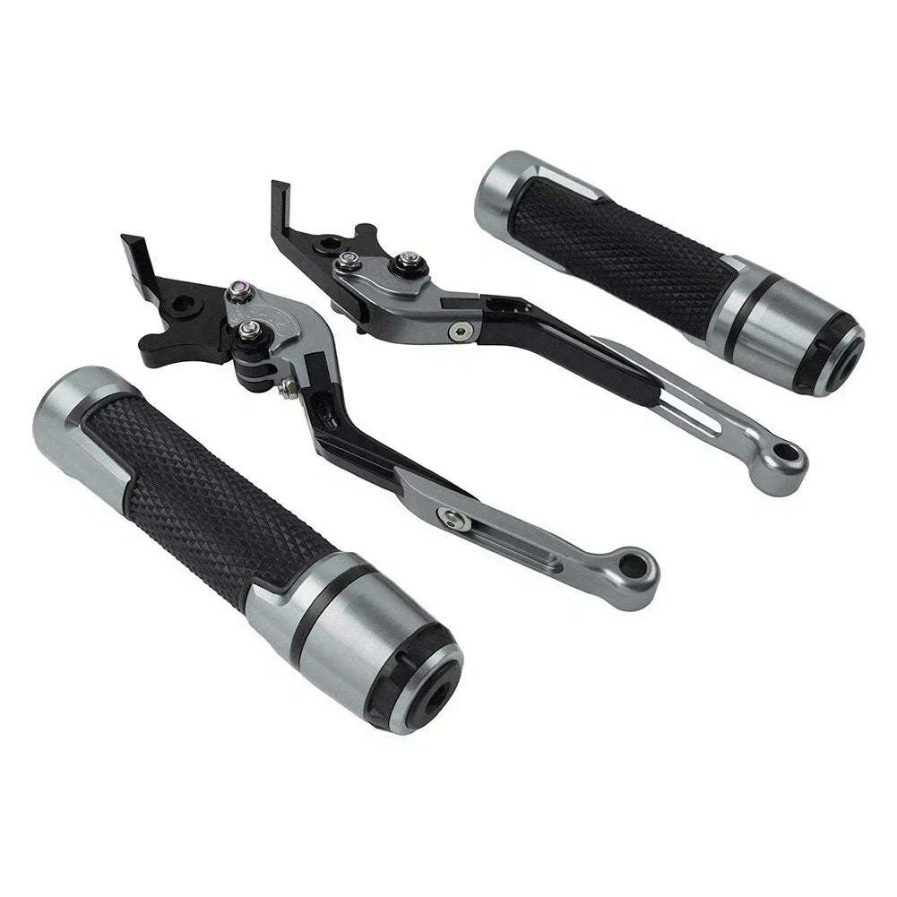 Extendable Brake Clutch Lever Grip Set for Kawasaki Ninja 650R (2006-2011)