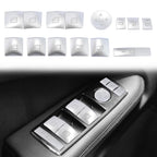 Set of 2 Door Armrest Window Switch Button Covers for Mercedes-Benz C200 C250 (2010–2014)