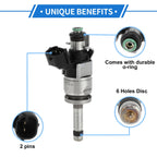 Fuel Injector No. 16600-9BT0B for Nissan Frontier (2020–2024) 1 Pc Black