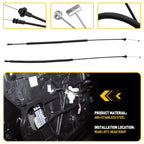 Rear Door Latch Release Cable Pair for Dodge Ram 1500 2500 3500 (1998–2002)