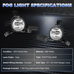 Set of 2 Clear Fog Lights for Honda CR-V (2007-2009)
